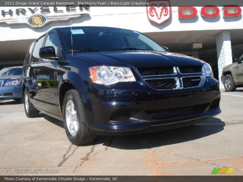 Blackberry Pearl / Black/Light Graystone 2011 Dodge Grand Caravan Mainstreet