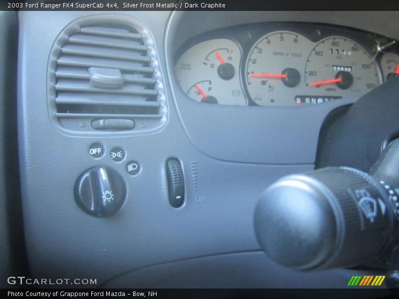 Silver Frost Metallic / Dark Graphite 2003 Ford Ranger FX4 SuperCab 4x4