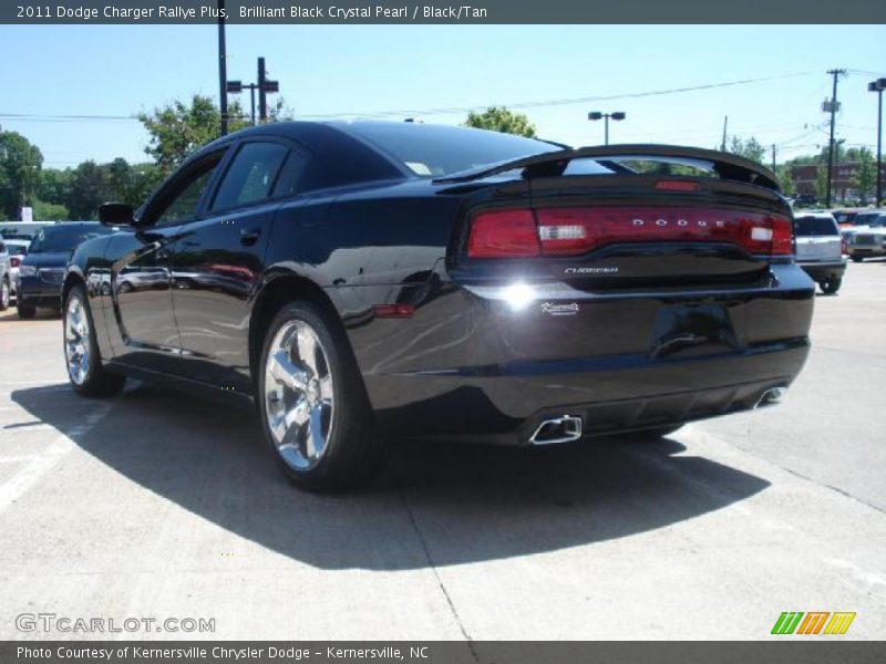 Brilliant Black Crystal Pearl / Black/Tan 2011 Dodge Charger Rallye Plus