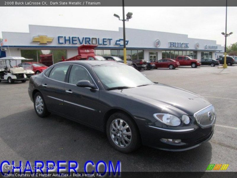 Dark Slate Metallic / Titanium 2008 Buick LaCrosse CX