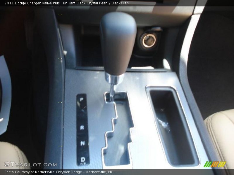 Brilliant Black Crystal Pearl / Black/Tan 2011 Dodge Charger Rallye Plus