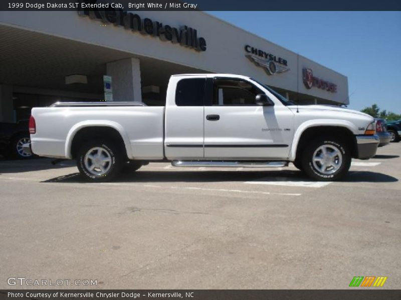 Bright White / Mist Gray 1999 Dodge Dakota SLT Extended Cab