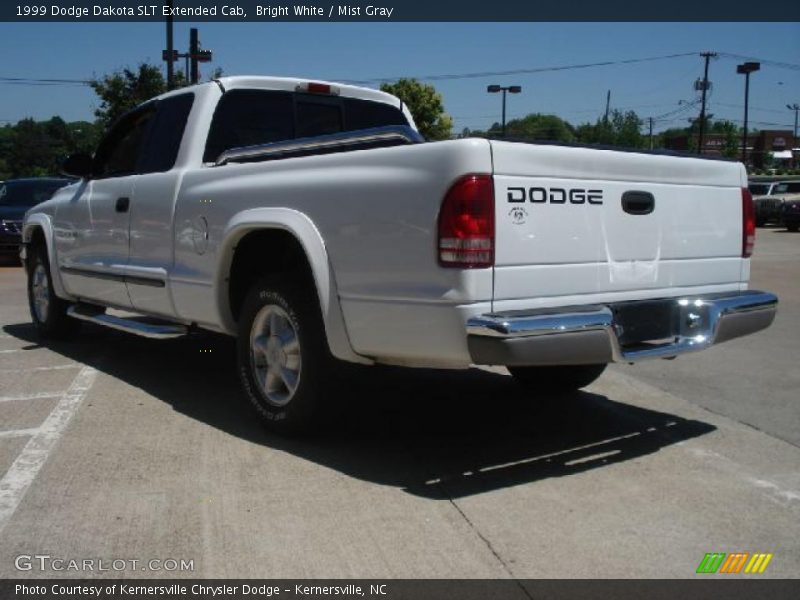 Bright White / Mist Gray 1999 Dodge Dakota SLT Extended Cab