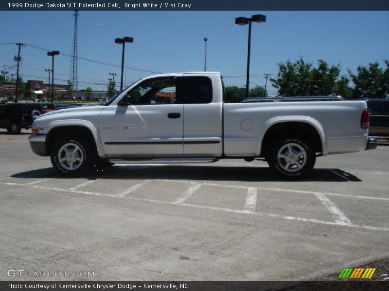 Bright White / Mist Gray 1999 Dodge Dakota SLT Extended Cab