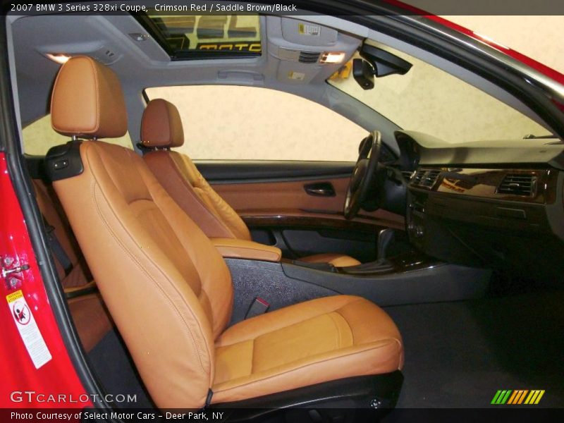 Crimson Red / Saddle Brown/Black 2007 BMW 3 Series 328xi Coupe
