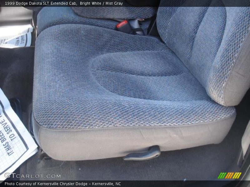 Bright White / Mist Gray 1999 Dodge Dakota SLT Extended Cab