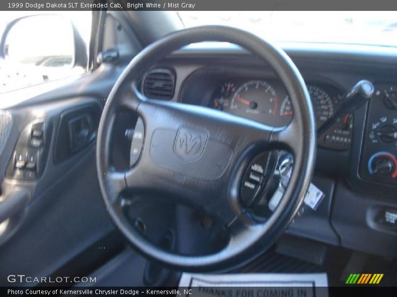 Bright White / Mist Gray 1999 Dodge Dakota SLT Extended Cab