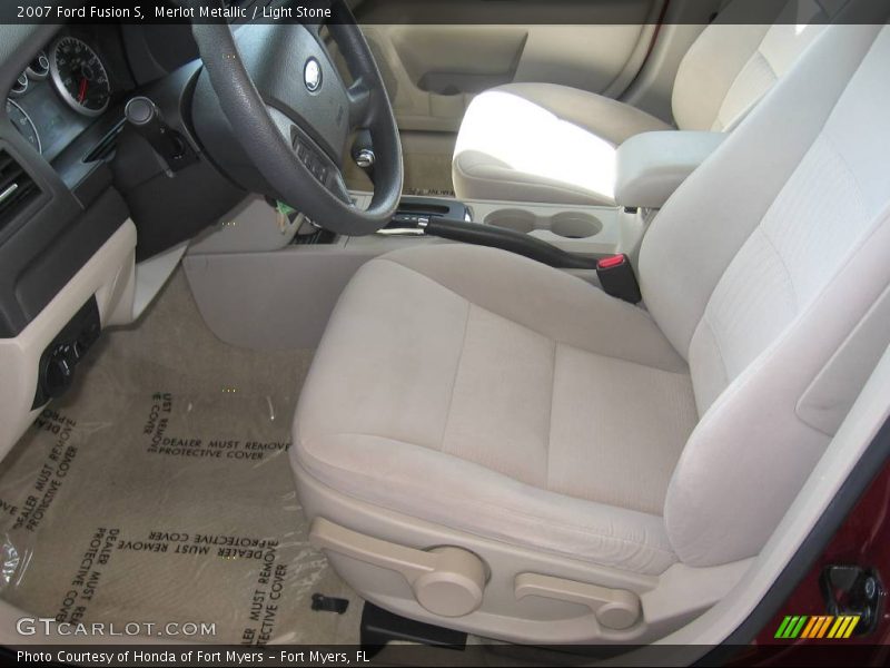 Merlot Metallic / Light Stone 2007 Ford Fusion S