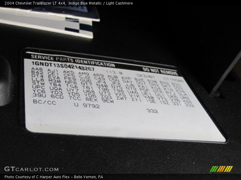Indigo Blue Metallic / Light Cashmere 2004 Chevrolet TrailBlazer LT 4x4