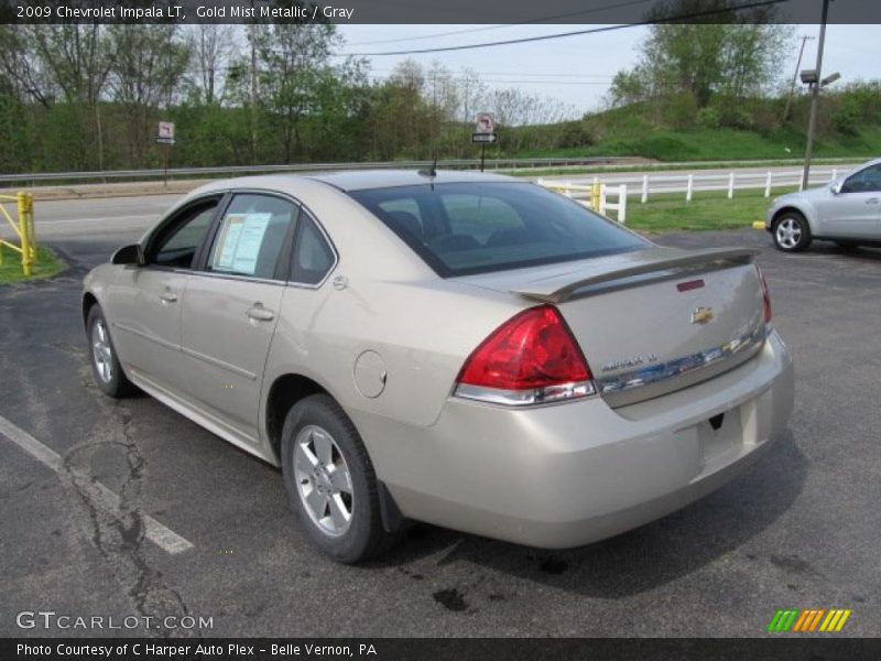 Gold Mist Metallic / Gray 2009 Chevrolet Impala LT