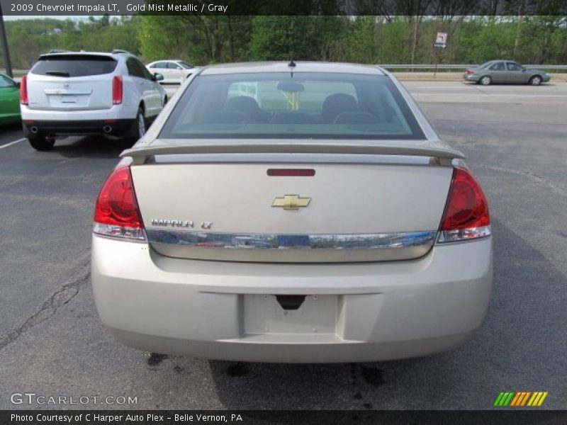 Gold Mist Metallic / Gray 2009 Chevrolet Impala LT