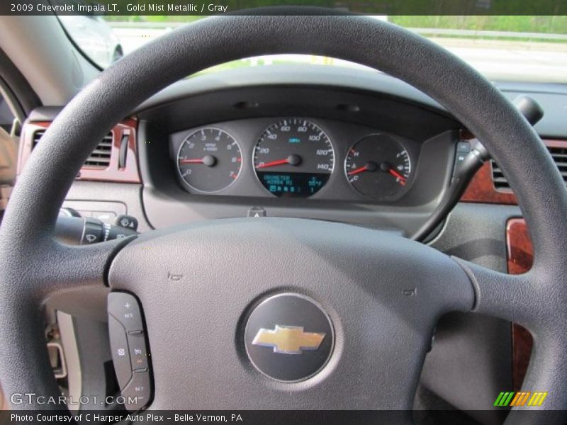 Gold Mist Metallic / Gray 2009 Chevrolet Impala LT