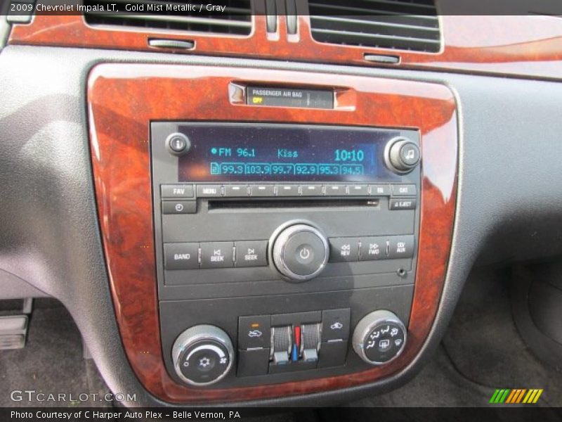 Gold Mist Metallic / Gray 2009 Chevrolet Impala LT