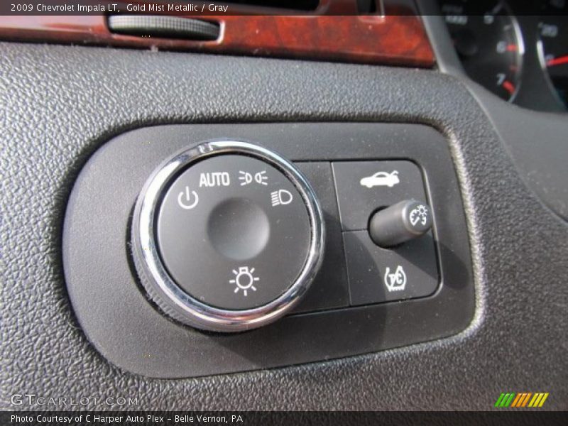 Gold Mist Metallic / Gray 2009 Chevrolet Impala LT