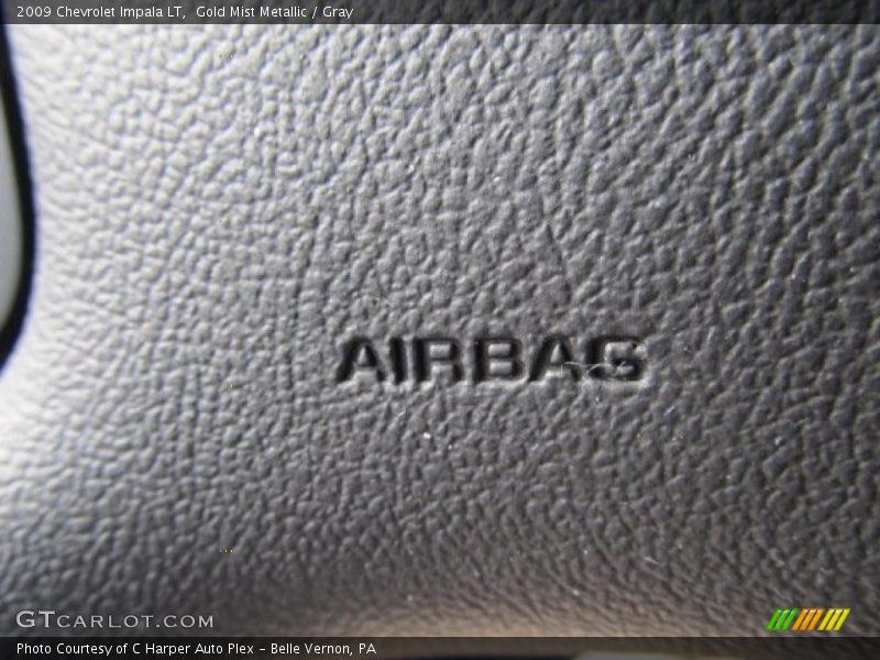 Gold Mist Metallic / Gray 2009 Chevrolet Impala LT