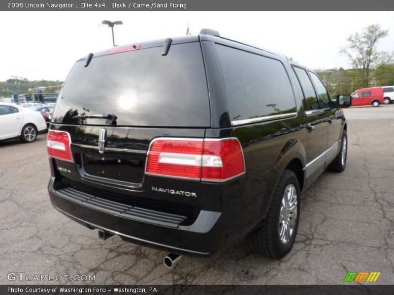 Black / Camel/Sand Piping 2008 Lincoln Navigator L Elite 4x4