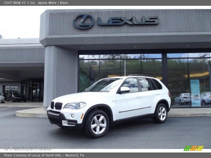 Alpine White / Black 2007 BMW X5 3.0si
