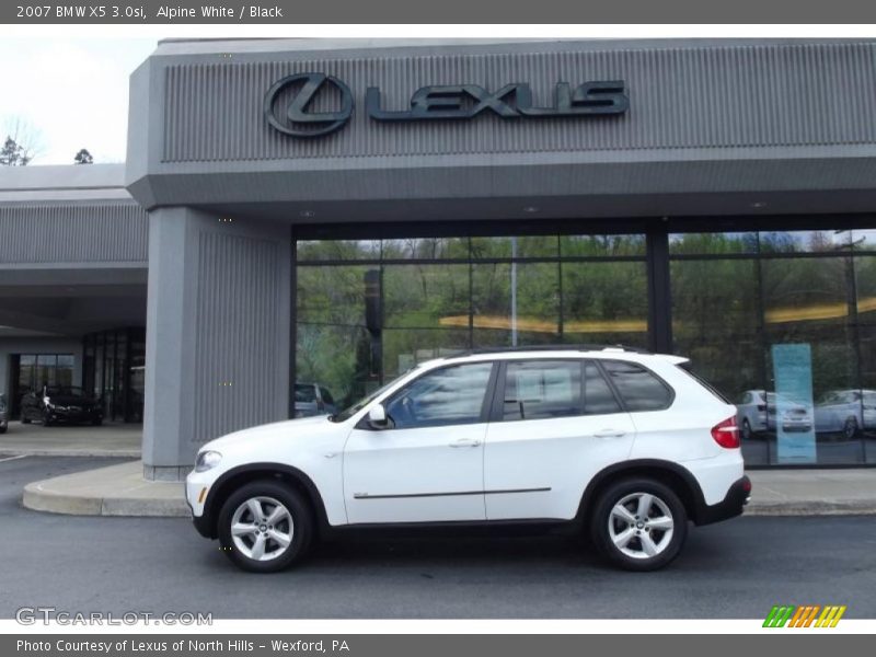 Alpine White / Black 2007 BMW X5 3.0si