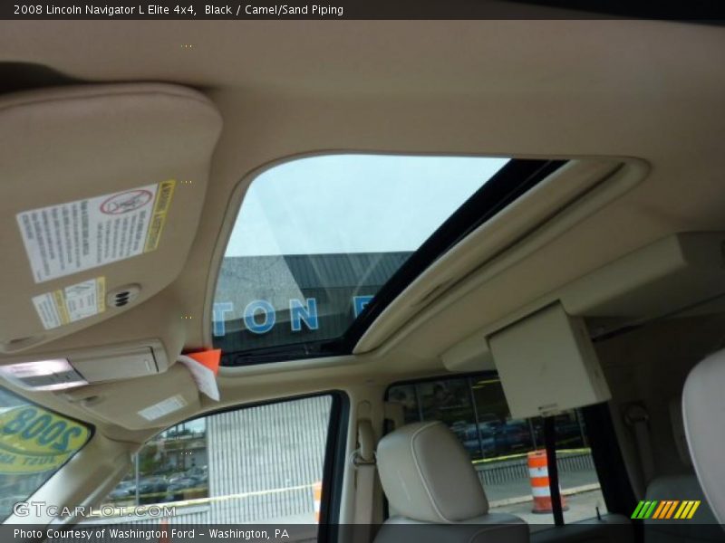 Black / Camel/Sand Piping 2008 Lincoln Navigator L Elite 4x4