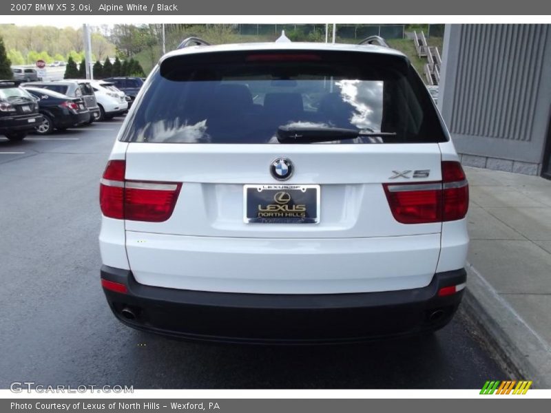 Alpine White / Black 2007 BMW X5 3.0si