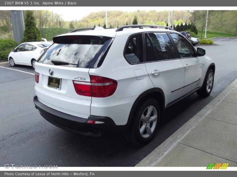 Alpine White / Black 2007 BMW X5 3.0si