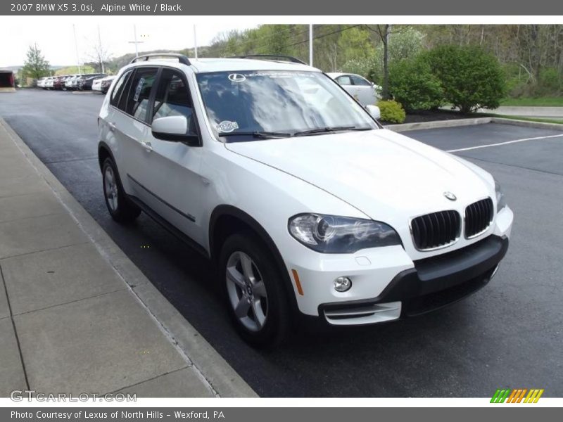 Alpine White / Black 2007 BMW X5 3.0si