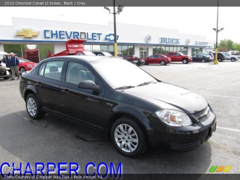 Black / Gray 2010 Chevrolet Cobalt LS Sedan