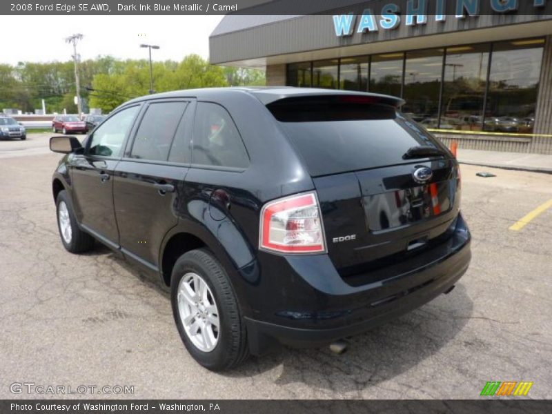 Dark Ink Blue Metallic / Camel 2008 Ford Edge SE AWD