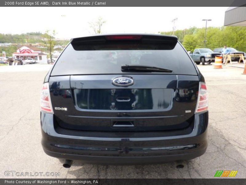Dark Ink Blue Metallic / Camel 2008 Ford Edge SE AWD