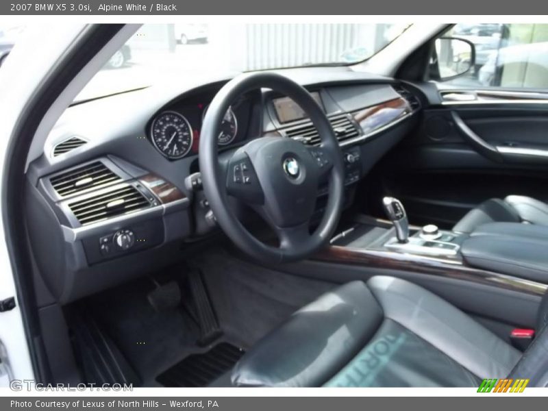 Alpine White / Black 2007 BMW X5 3.0si