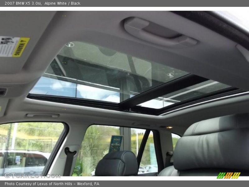 Alpine White / Black 2007 BMW X5 3.0si