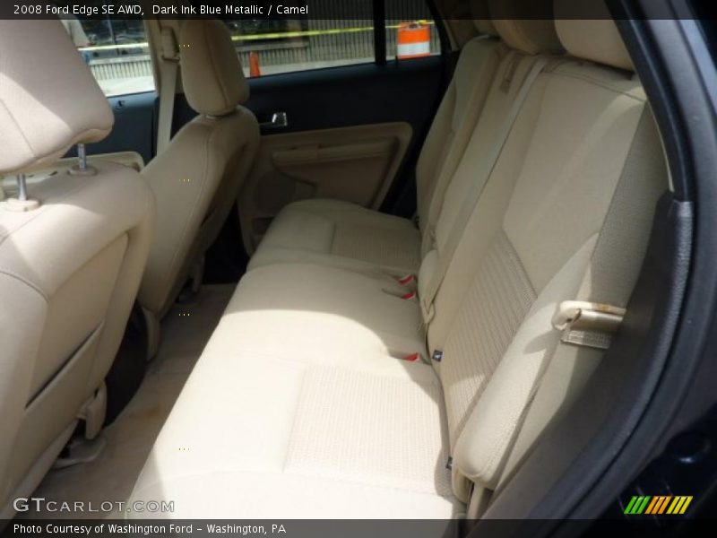 Dark Ink Blue Metallic / Camel 2008 Ford Edge SE AWD