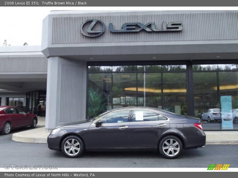 Truffle Brown Mica / Black 2008 Lexus ES 350