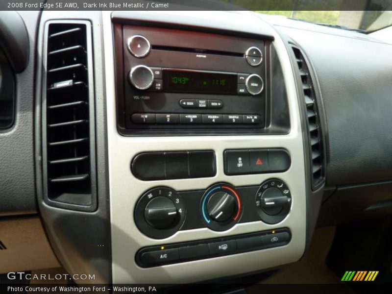 Dark Ink Blue Metallic / Camel 2008 Ford Edge SE AWD