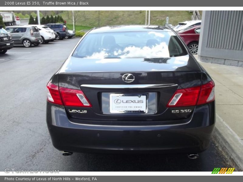 Truffle Brown Mica / Black 2008 Lexus ES 350