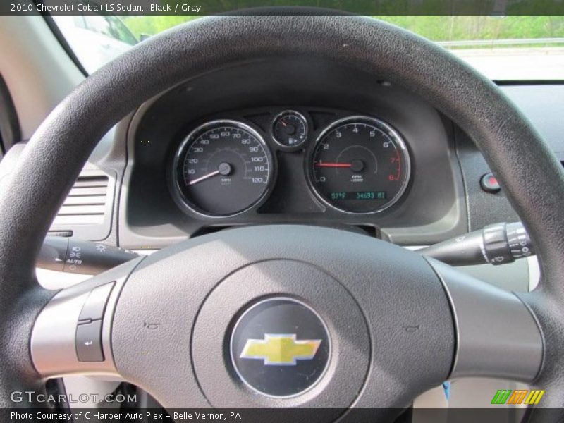 Black / Gray 2010 Chevrolet Cobalt LS Sedan