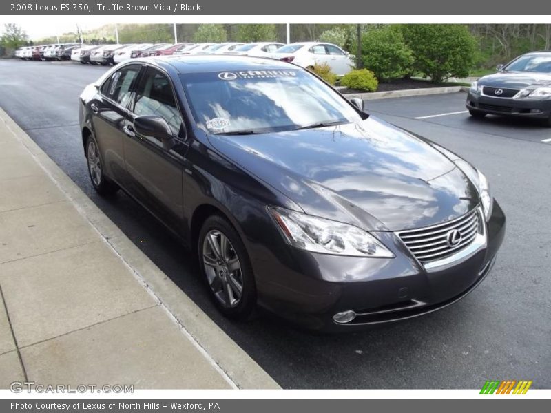 Truffle Brown Mica / Black 2008 Lexus ES 350