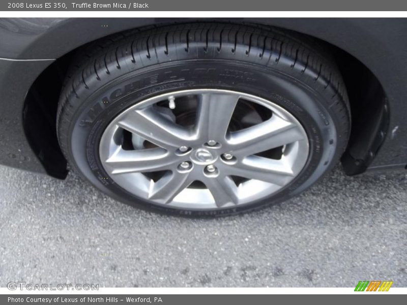 Truffle Brown Mica / Black 2008 Lexus ES 350