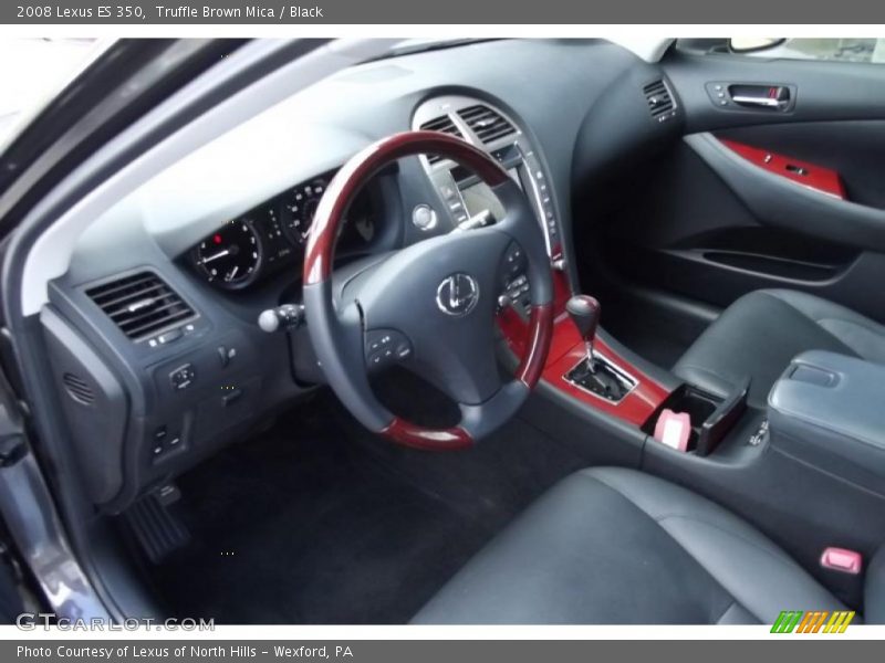 Truffle Brown Mica / Black 2008 Lexus ES 350