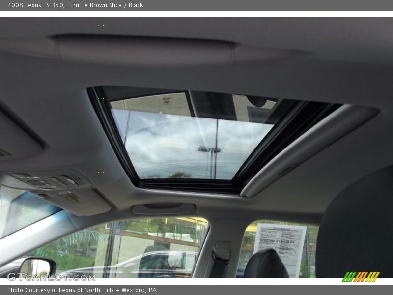Truffle Brown Mica / Black 2008 Lexus ES 350