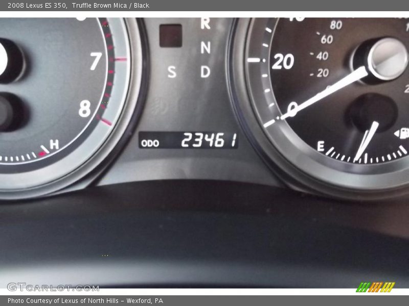 Truffle Brown Mica / Black 2008 Lexus ES 350