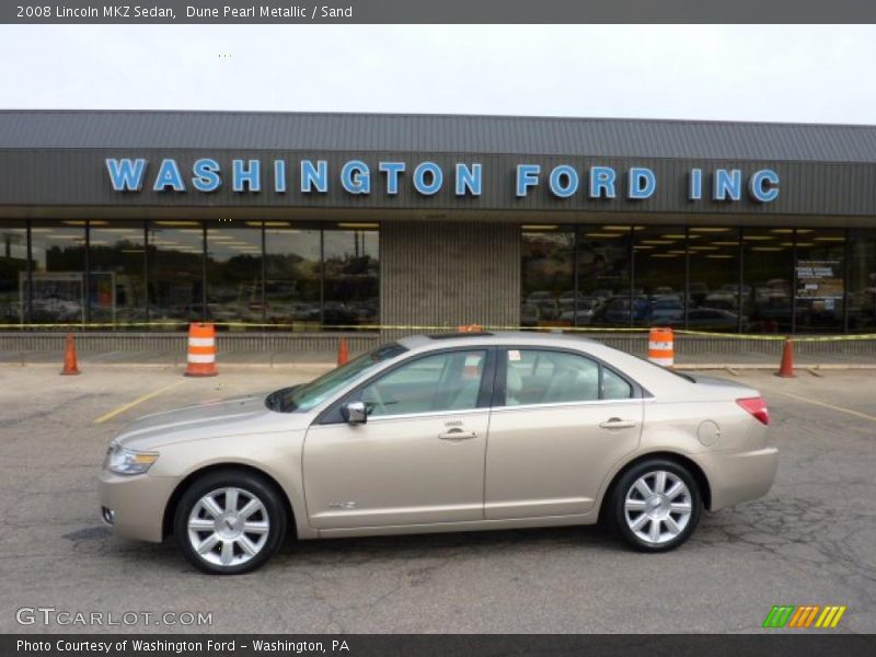 Dune Pearl Metallic / Sand 2008 Lincoln MKZ Sedan