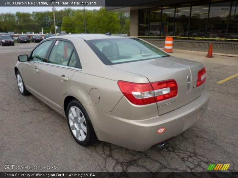 Dune Pearl Metallic / Sand 2008 Lincoln MKZ Sedan