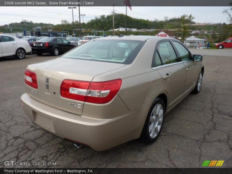 Dune Pearl Metallic / Sand 2008 Lincoln MKZ Sedan