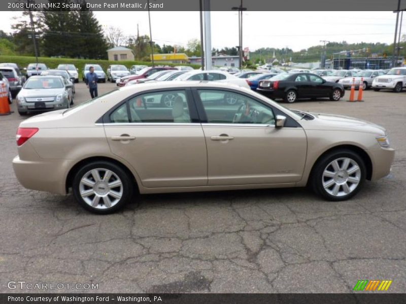 Dune Pearl Metallic / Sand 2008 Lincoln MKZ Sedan