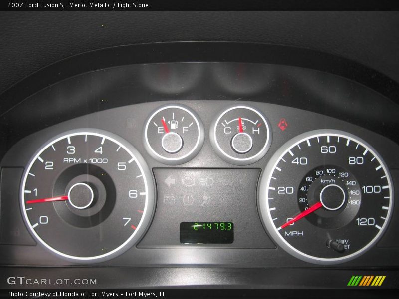 Merlot Metallic / Light Stone 2007 Ford Fusion S