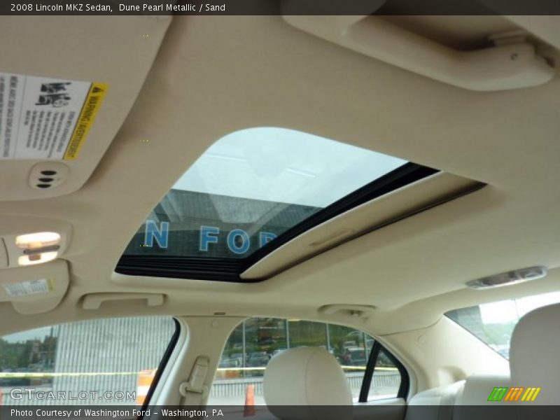 Dune Pearl Metallic / Sand 2008 Lincoln MKZ Sedan
