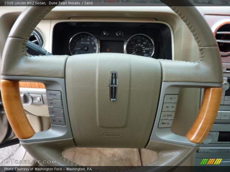 Dune Pearl Metallic / Sand 2008 Lincoln MKZ Sedan
