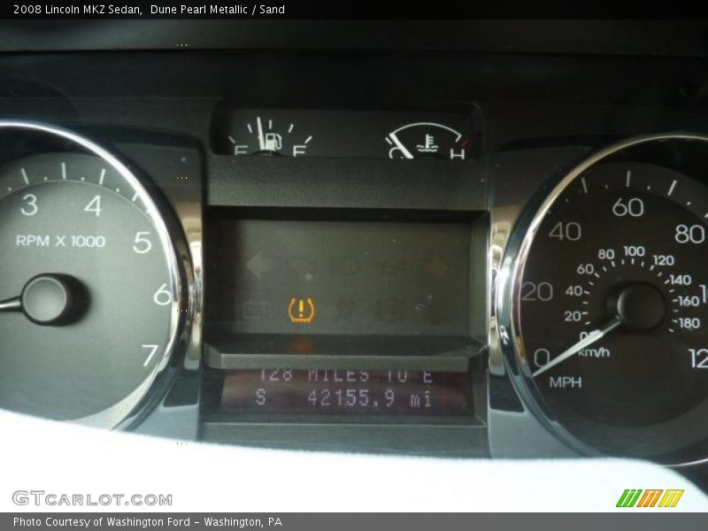 Dune Pearl Metallic / Sand 2008 Lincoln MKZ Sedan