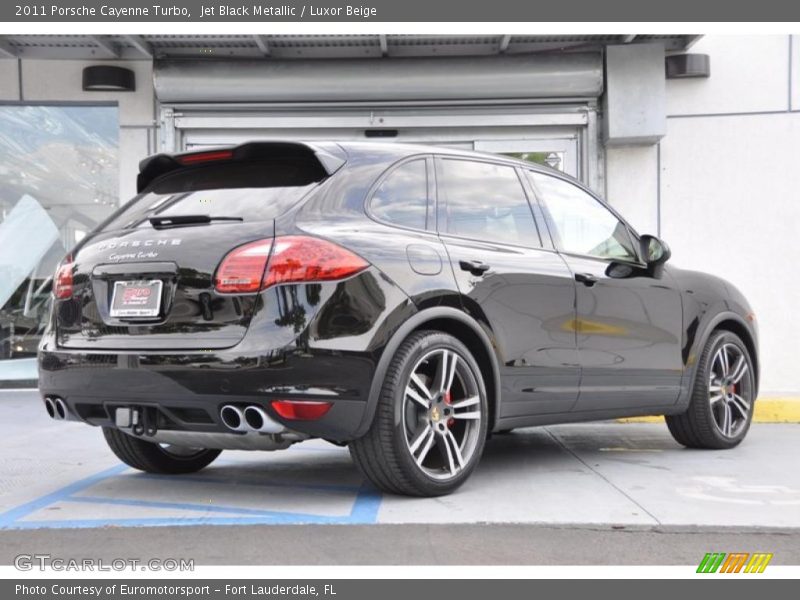 Jet Black Metallic / Luxor Beige 2011 Porsche Cayenne Turbo